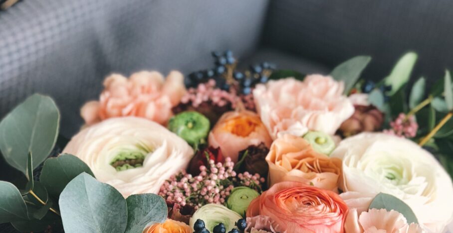 Composition florale pour un mariage